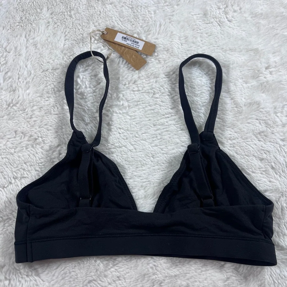Skims Fits Everybody Triangle Bralette Onyx Black XS BR-TRI-2024 New With Tags‎